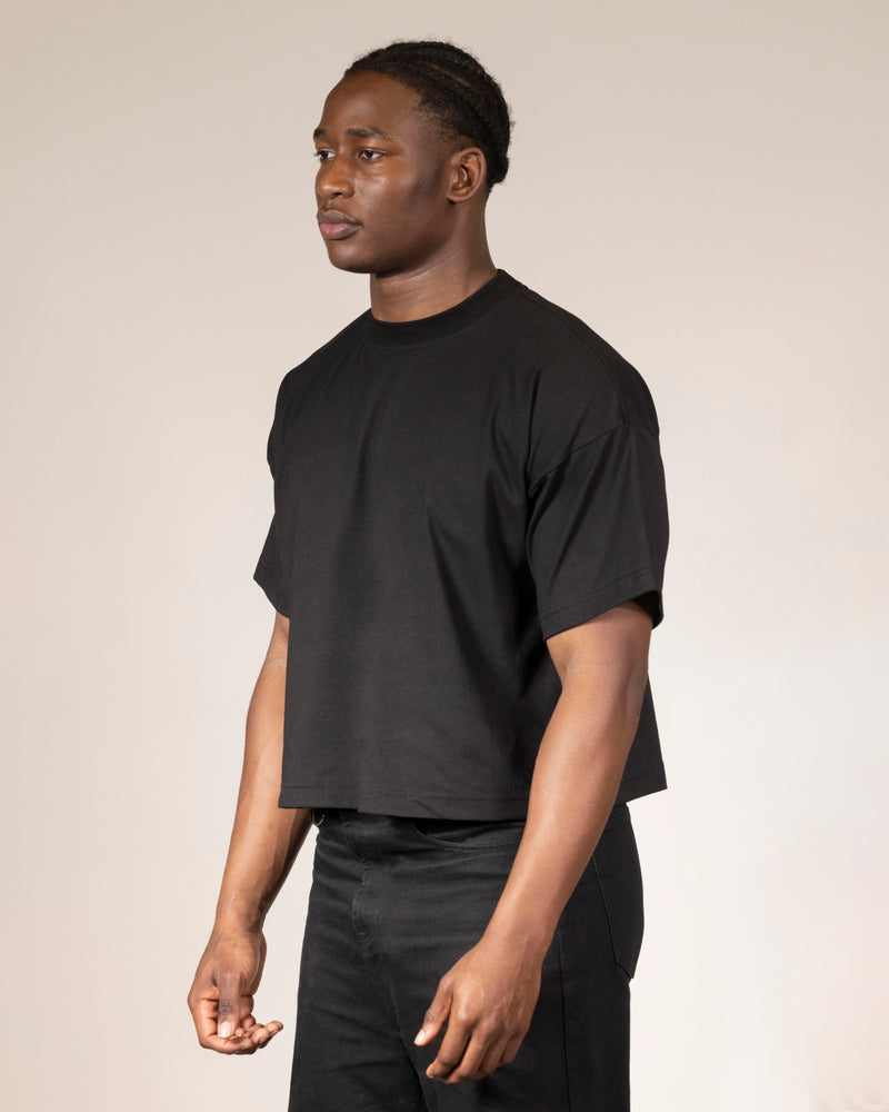 CROPPED FIT BLACK