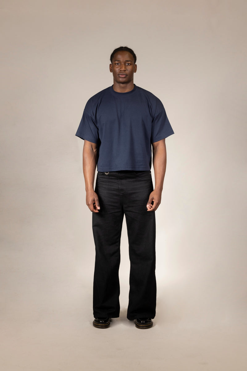 CROPPED FIT NAVY