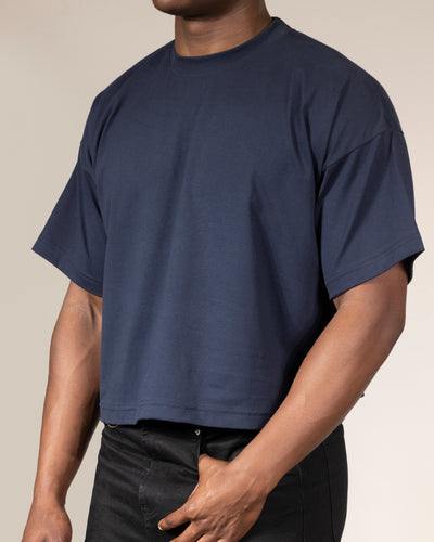 CROPPED FIT NAVY