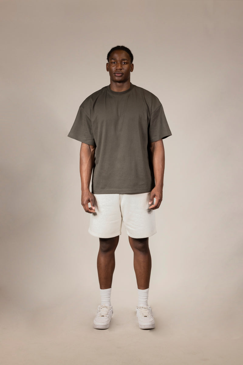 SWEATSHORTS OATMEAL MARLE